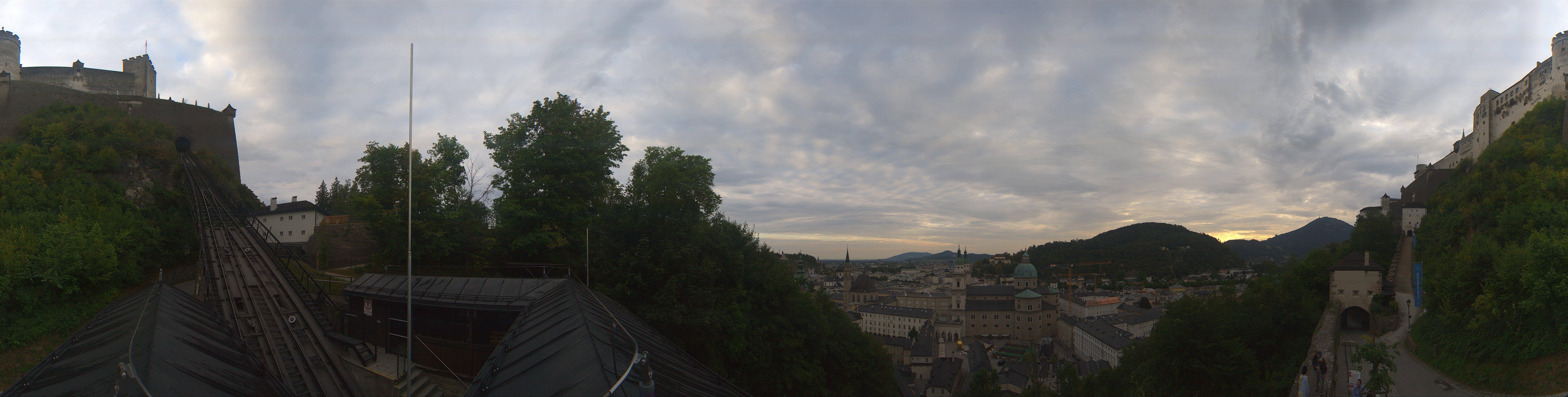 Archiv Foto Webcam Panorama Salzburg Festungsbahn