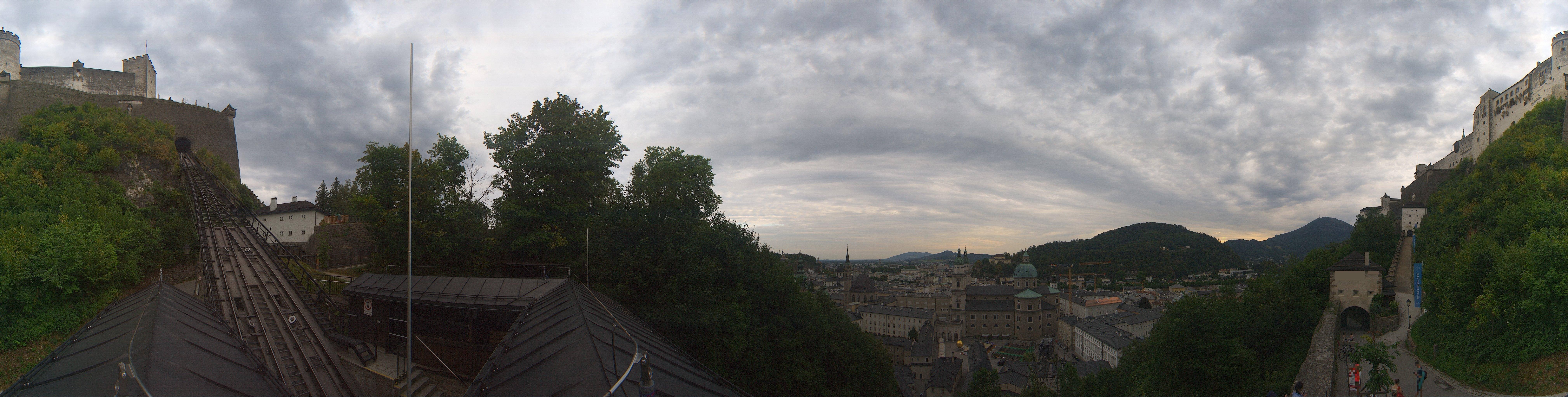 Archiv Foto Webcam Panorama Salzburg Festungsbahn