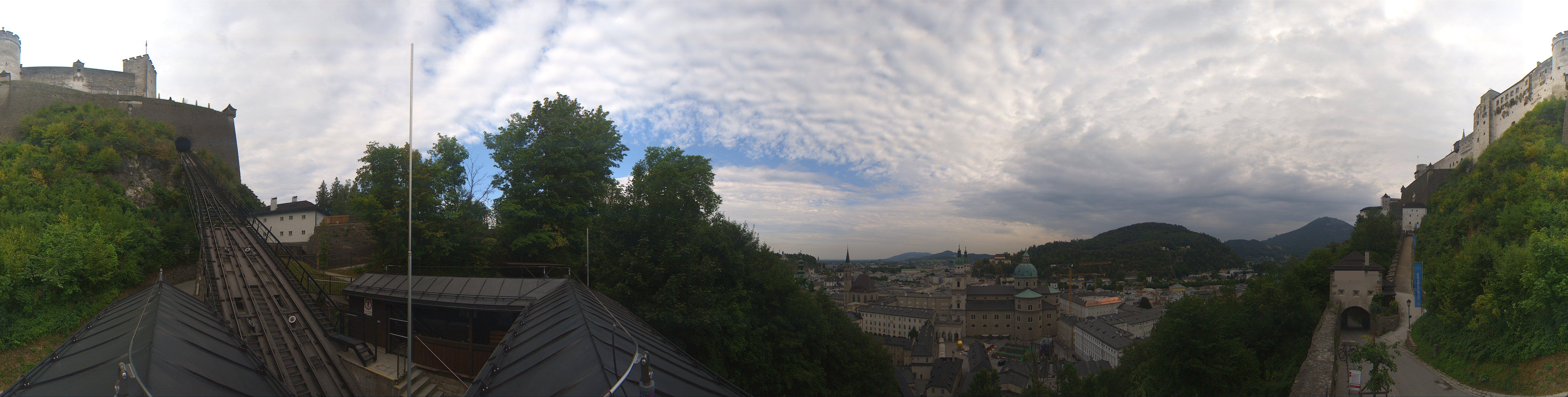 Archiv Foto Webcam Panorama Salzburg Festungsbahn