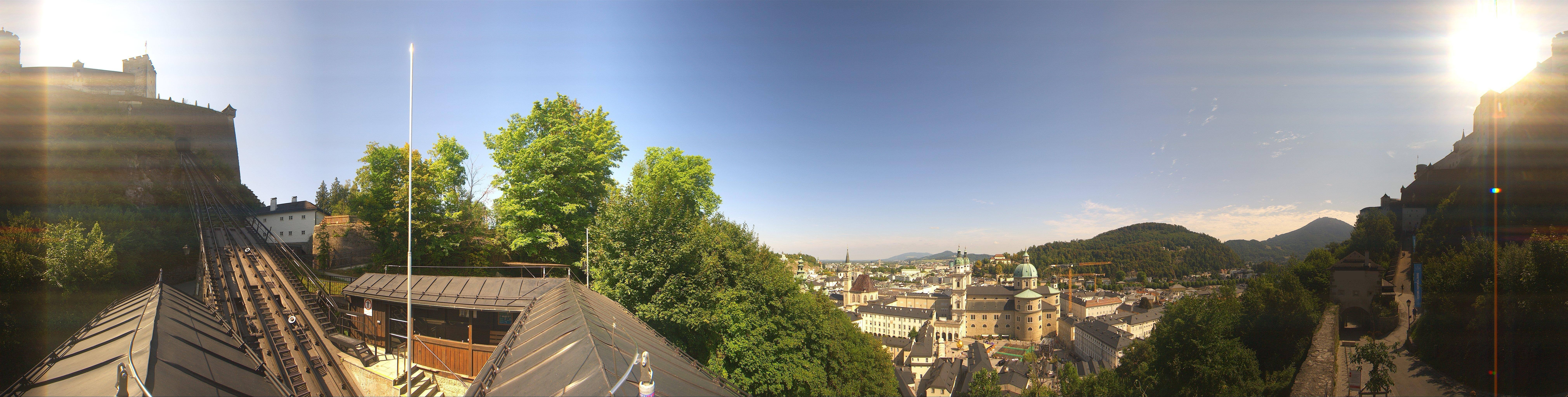 Archiv Foto Webcam Panorama Salzburg Festungsbahn