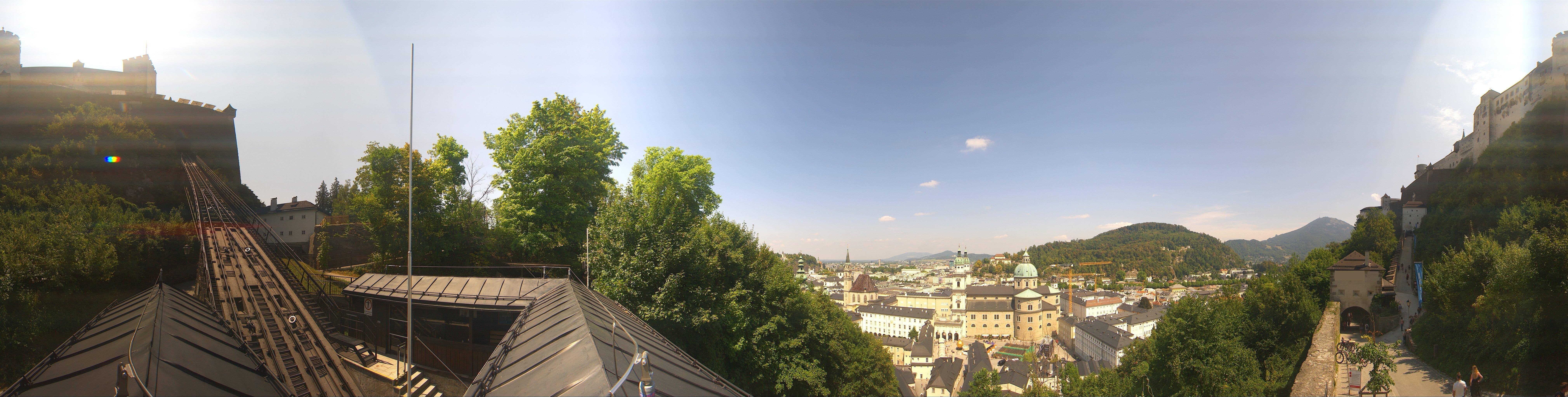 Archiv Foto Webcam Panorama Salzburg Festungsbahn