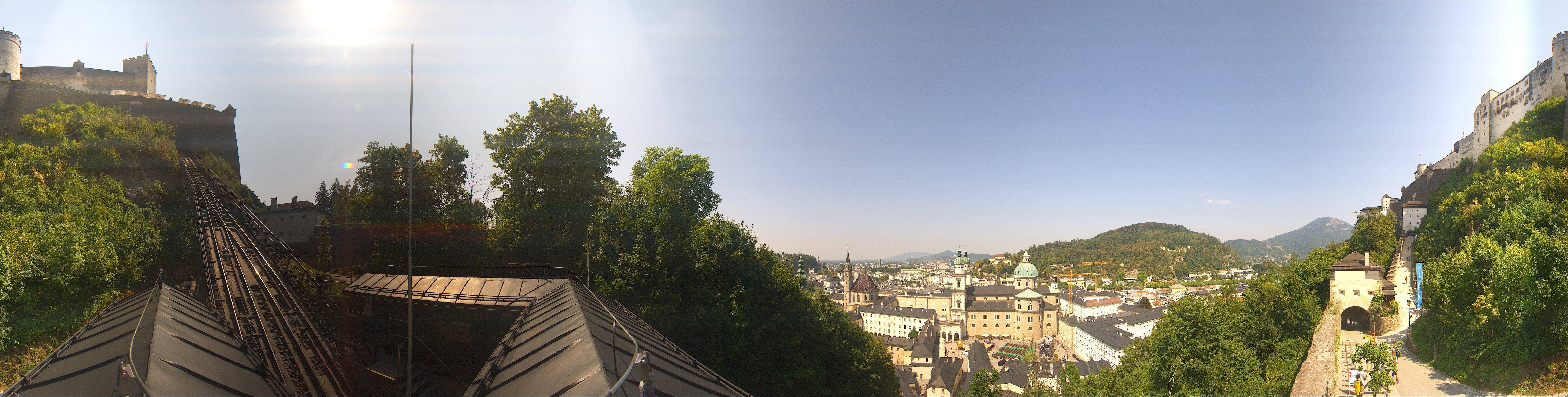 Archiv Foto Webcam Panorama Salzburg Festungsbahn