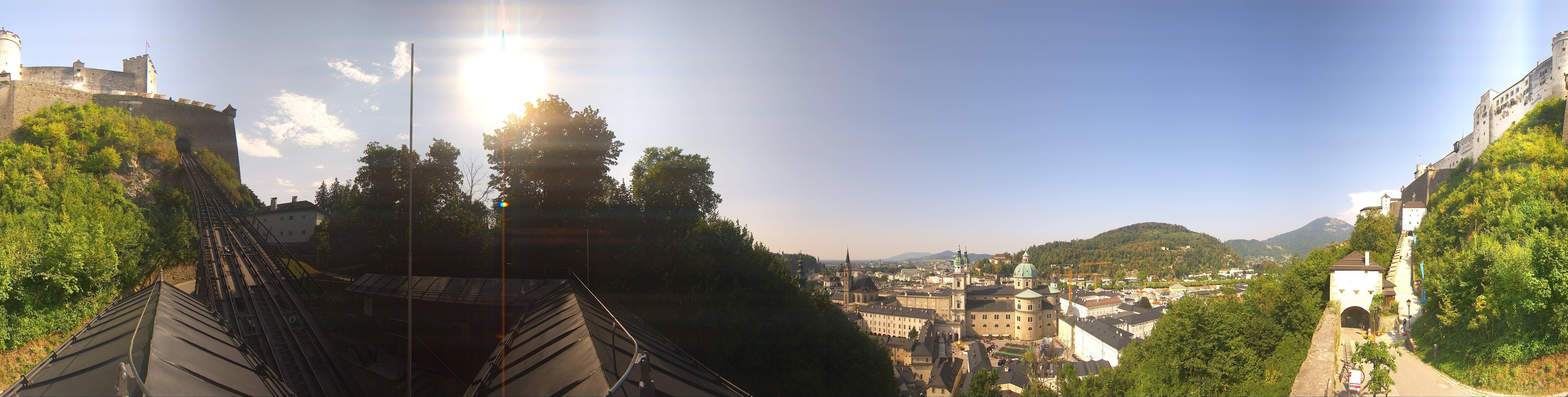 Archiv Foto Webcam Panorama Salzburg Festungsbahn
