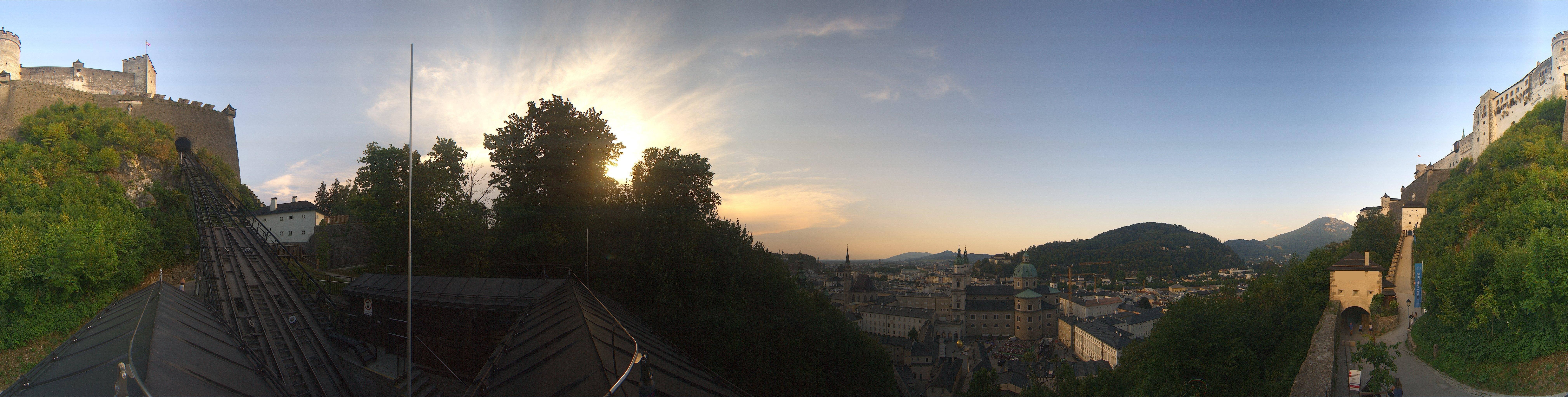 Archiv Foto Webcam Panorama Salzburg Festungsbahn