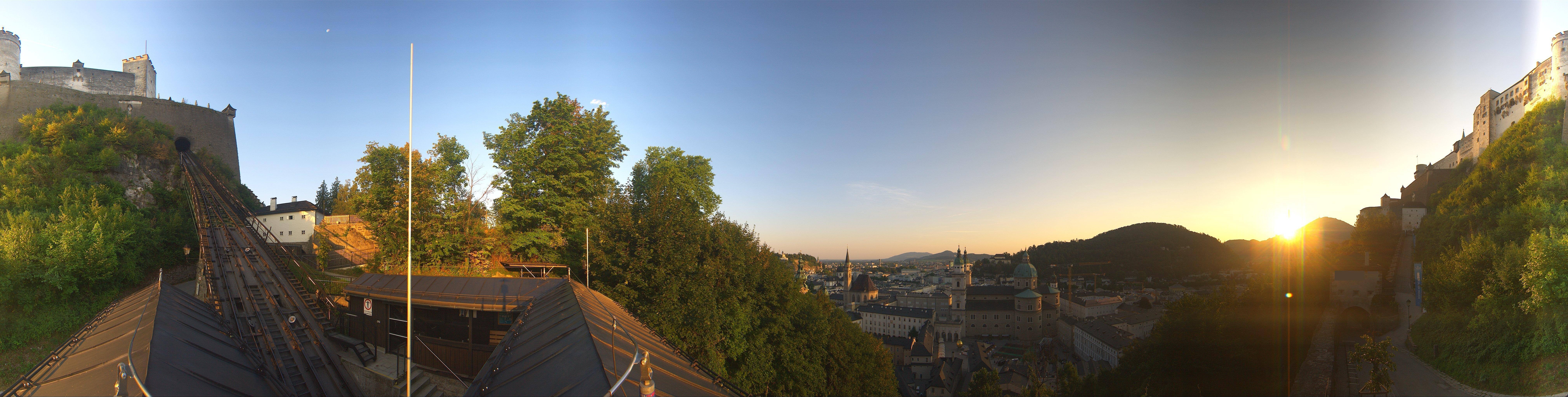 Archiv Foto Webcam Panorama Salzburg Festungsbahn