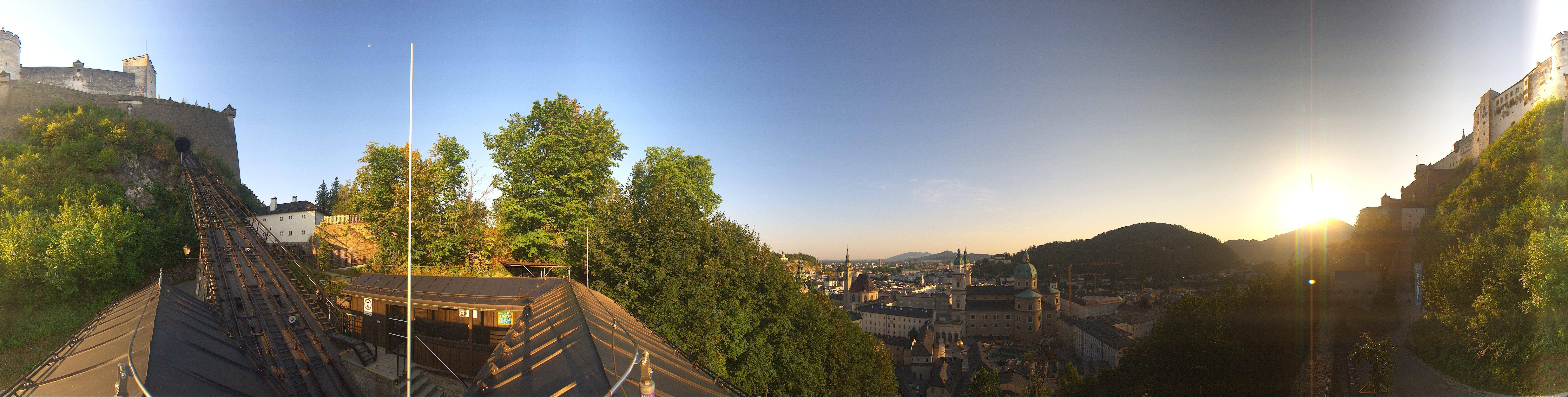 Archiv Foto Webcam Panorama Salzburg Festungsbahn