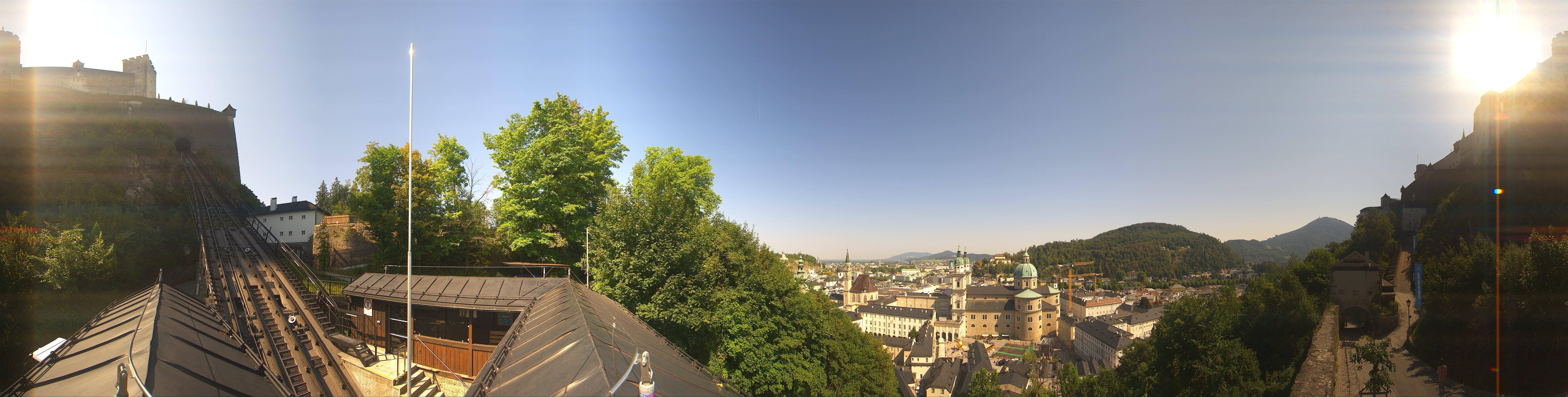Archiv Foto Webcam Panorama Salzburg Festungsbahn