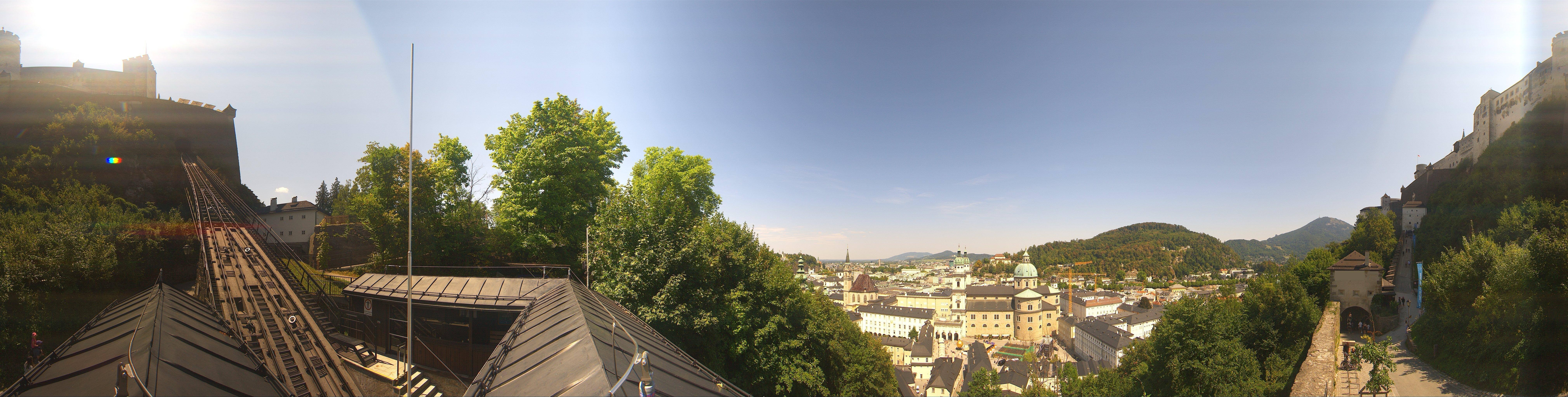 Archiv Foto Webcam Panorama Salzburg Festungsbahn