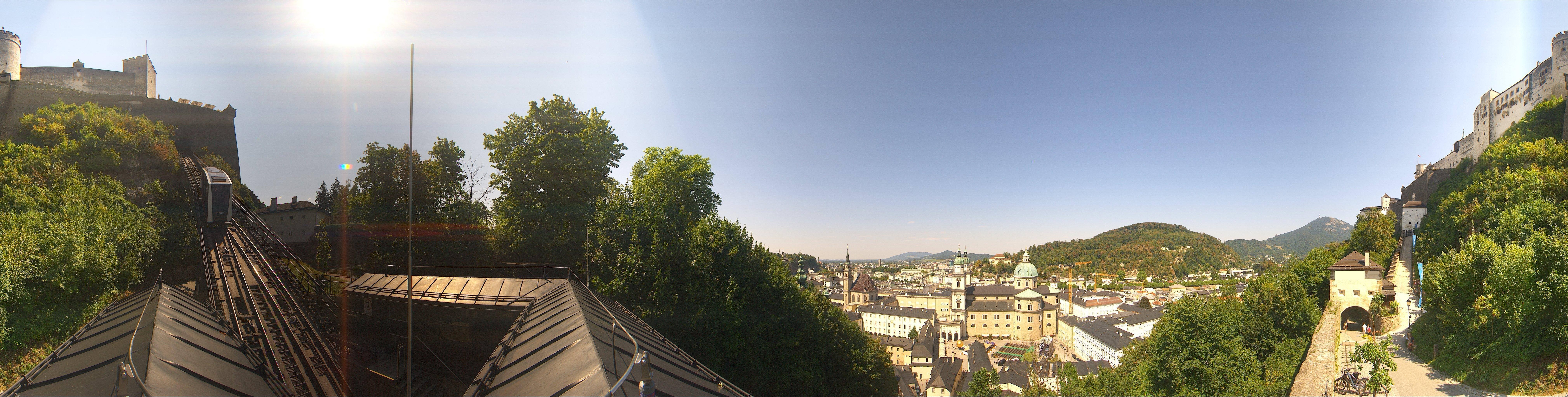 Archiv Foto Webcam Panorama Salzburg Festungsbahn