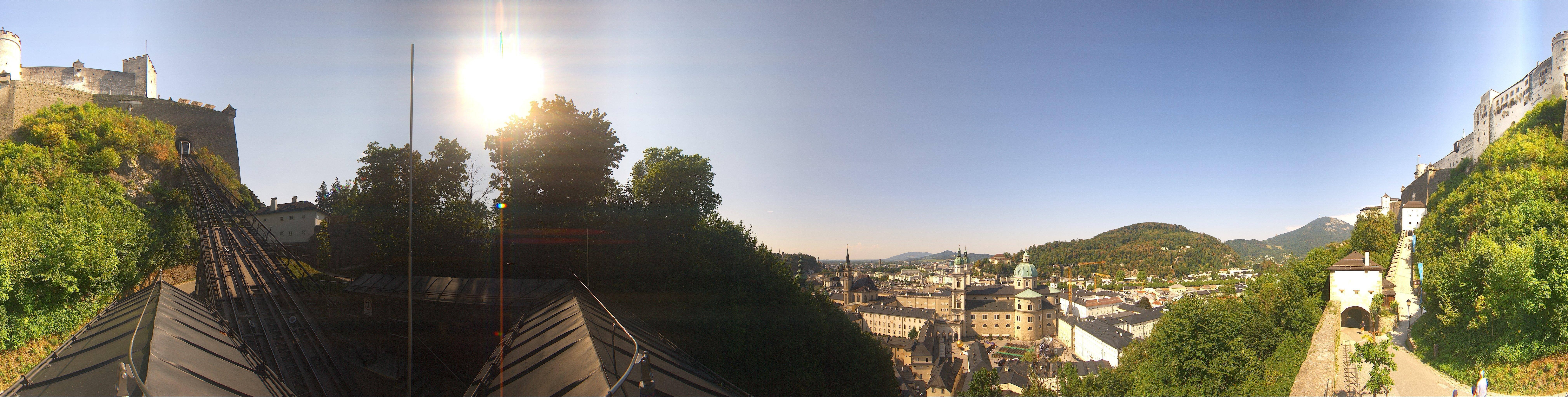 Archiv Foto Webcam Panorama Salzburg Festungsbahn