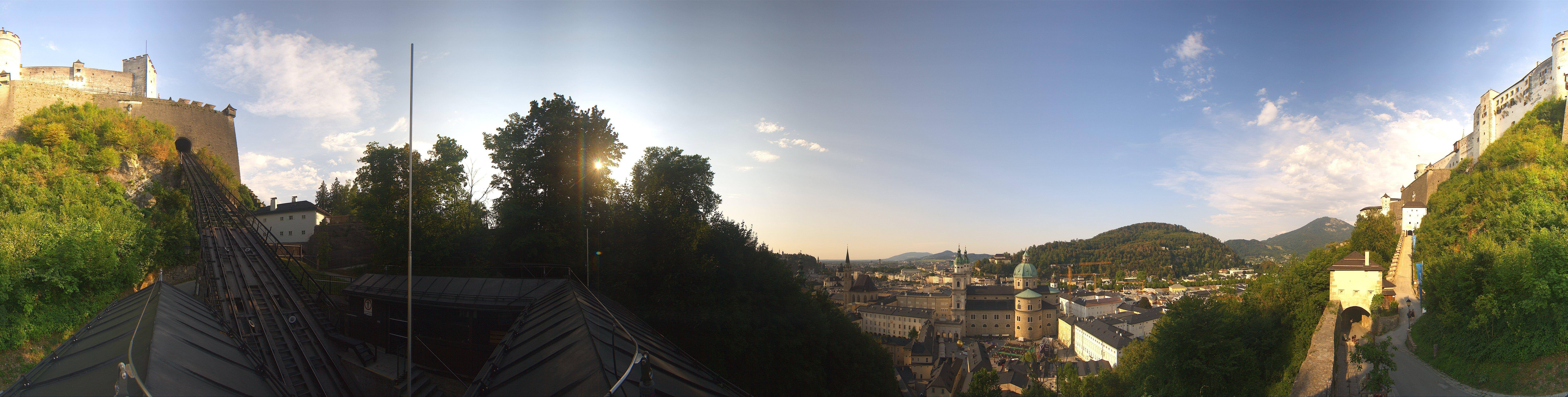 Archiv Foto Webcam Panorama Salzburg Festungsbahn