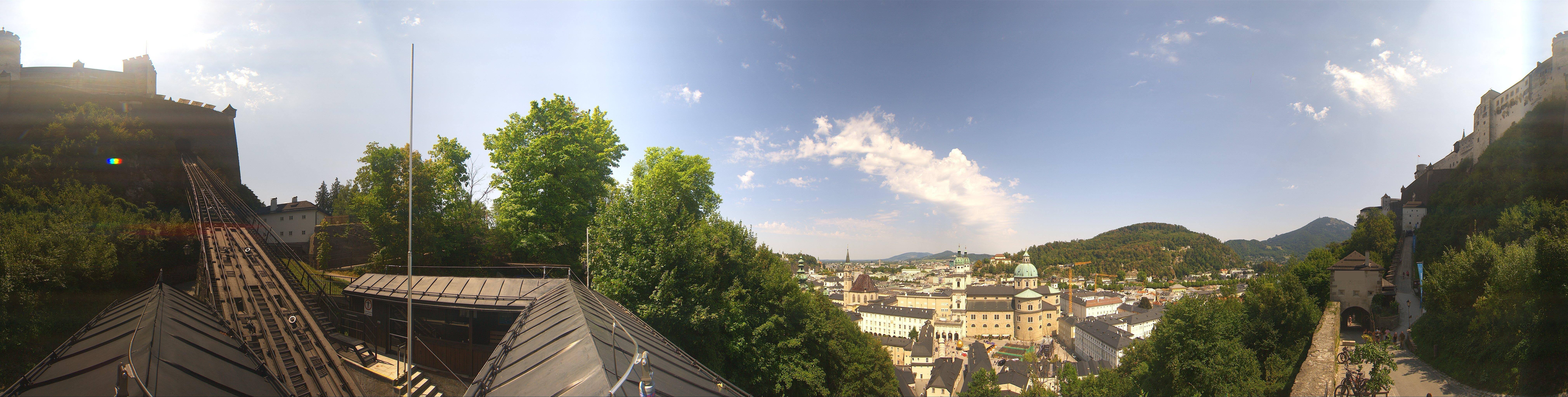 Archiv Foto Webcam Panorama Salzburg Festungsbahn
