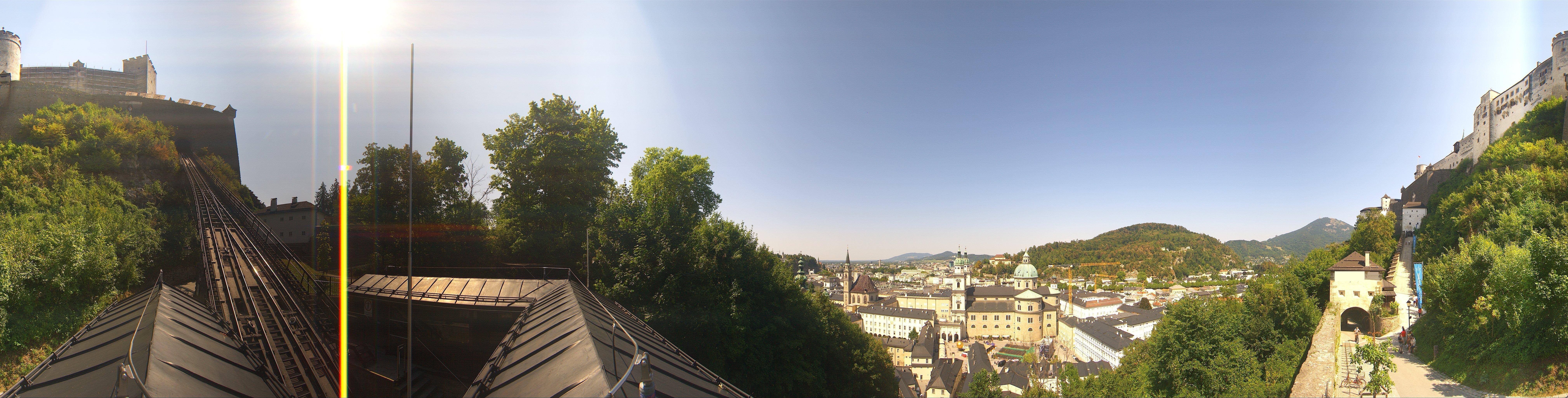 Archiv Foto Webcam Panorama Salzburg Festungsbahn