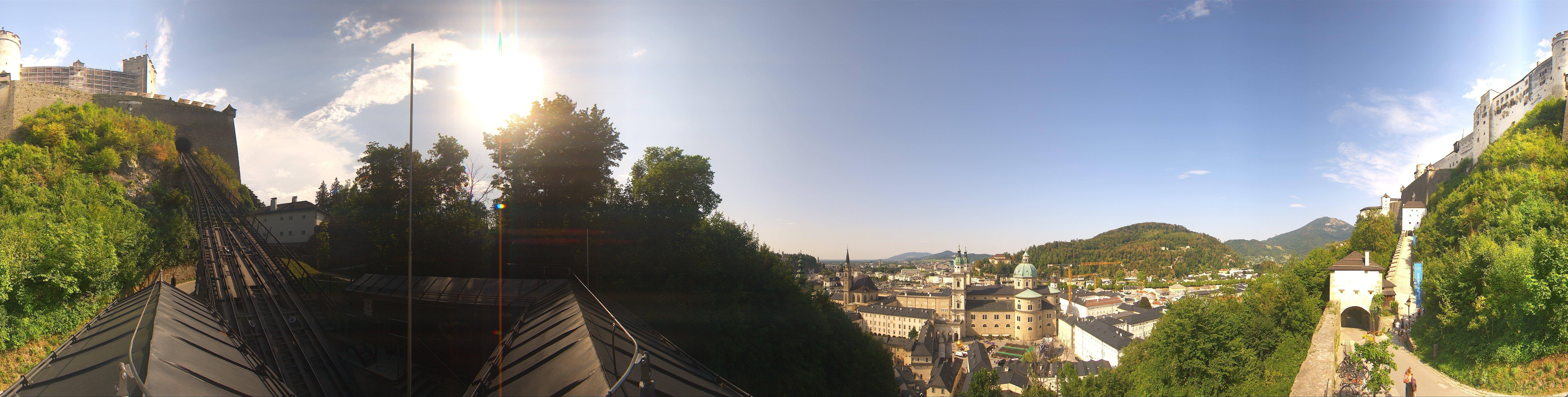 Archiv Foto Webcam Panorama Salzburg Festungsbahn
