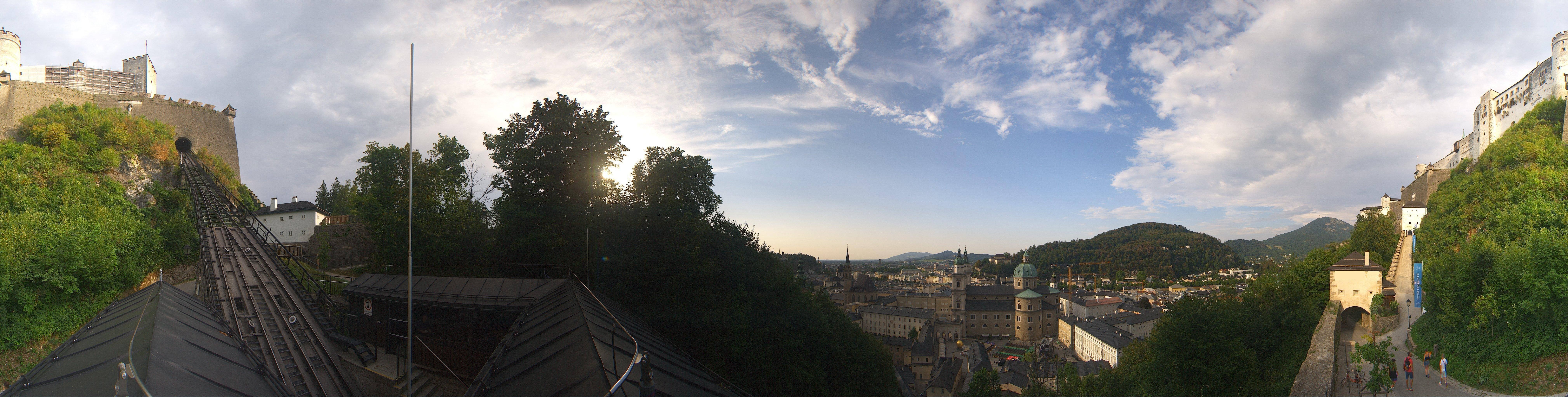 Archiv Foto Webcam Panorama Salzburg Festungsbahn