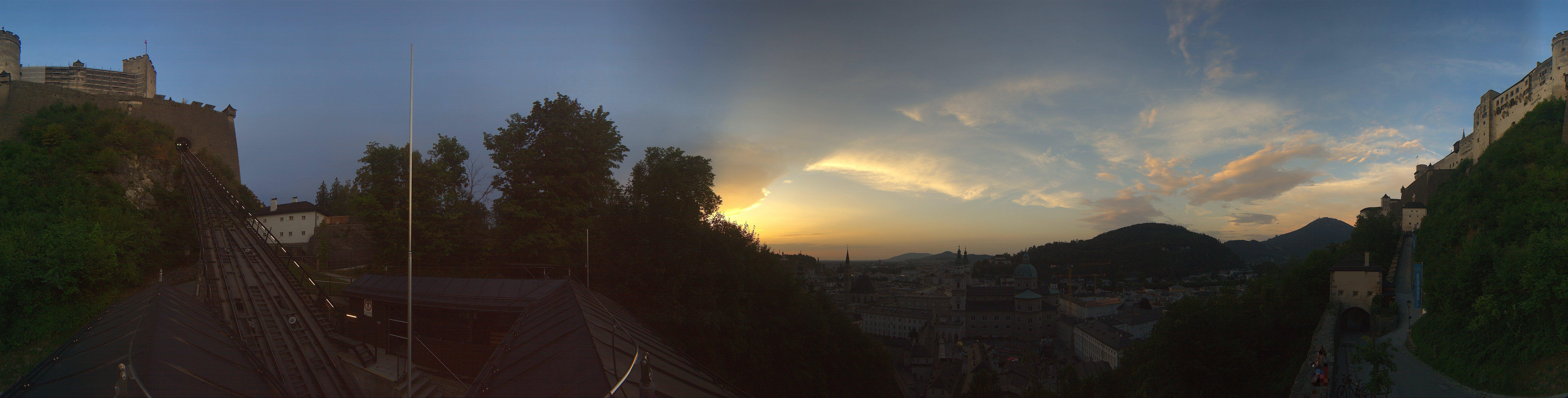 Archiv Foto Webcam Panorama Salzburg Festungsbahn