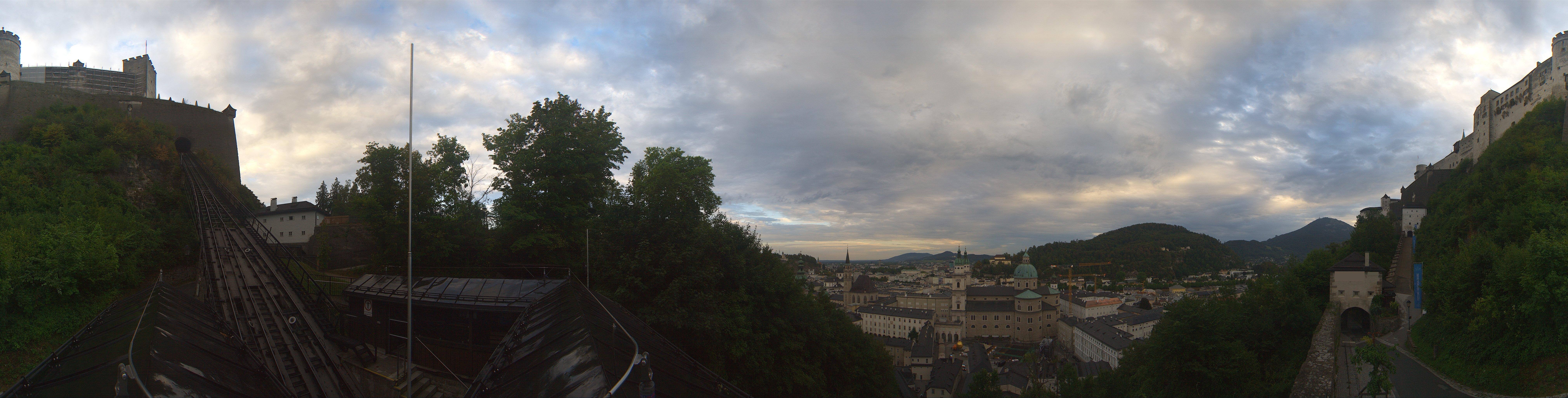 Archiv Foto Webcam Panorama Salzburg Festungsbahn
