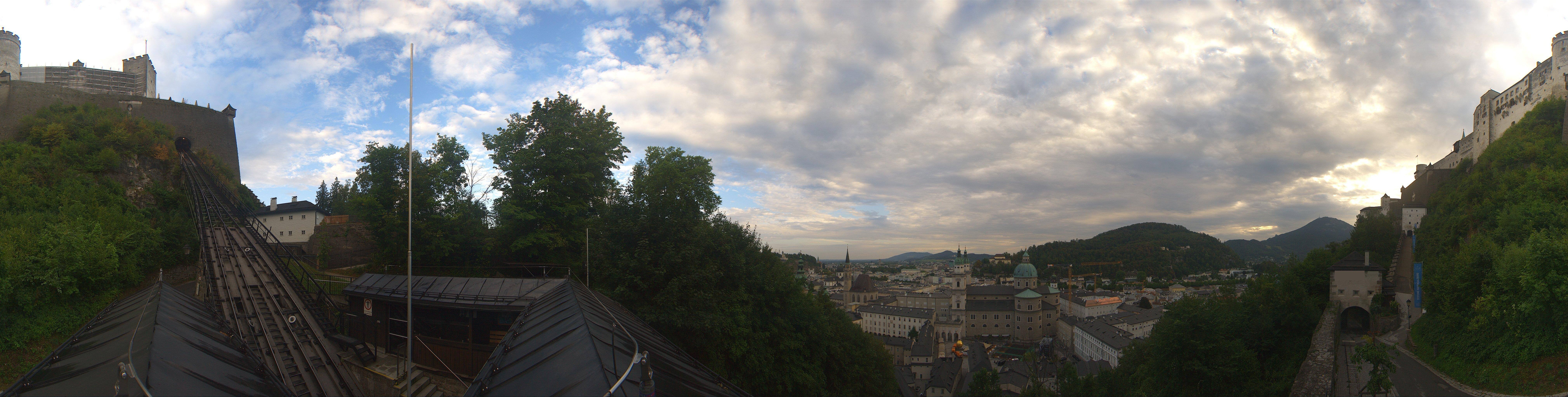 Archiv Foto Webcam Panorama Salzburg Festungsbahn