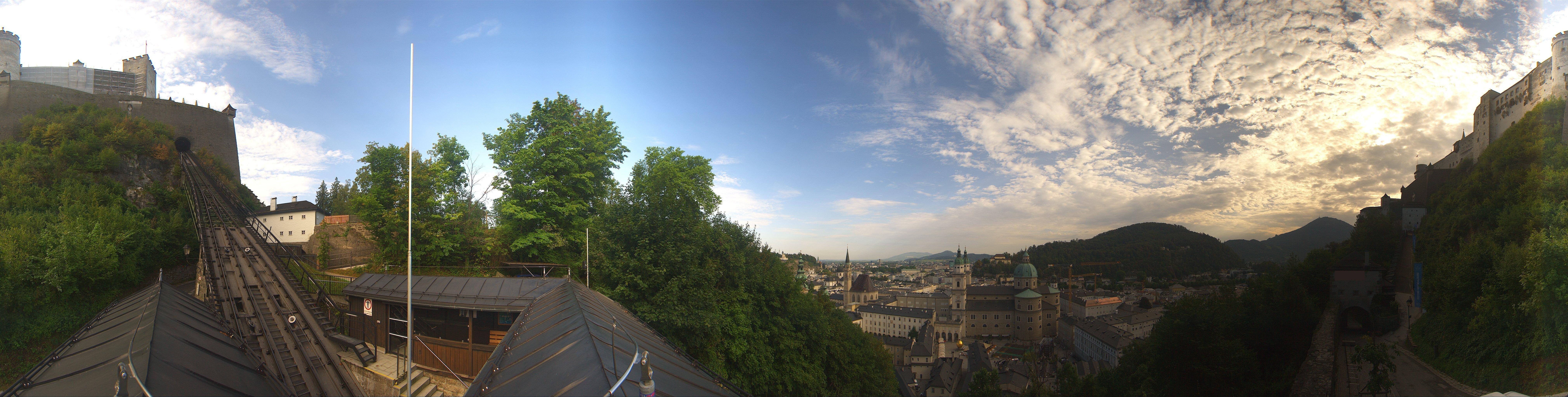 Archiv Foto Webcam Panorama Salzburg Festungsbahn