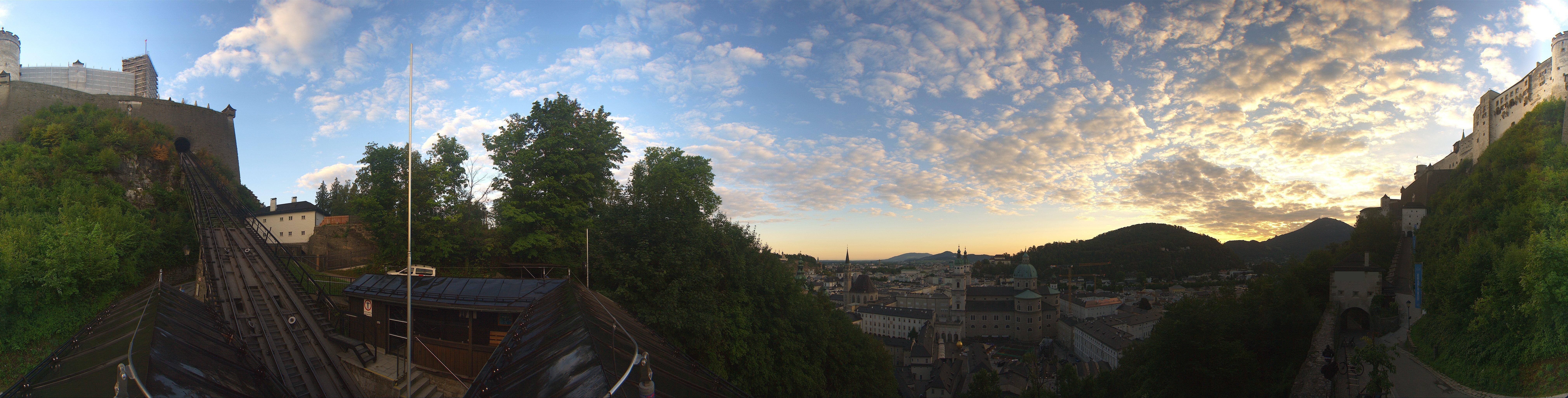 Archiv Foto Webcam Panorama Salzburg Festungsbahn