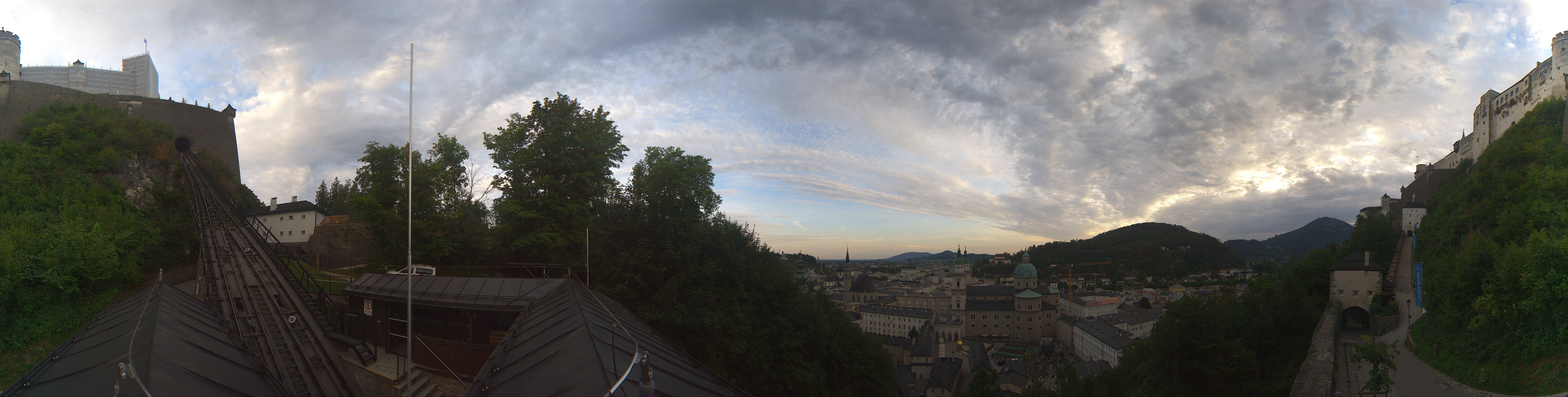 Archiv Foto Webcam Panorama Salzburg Festungsbahn
