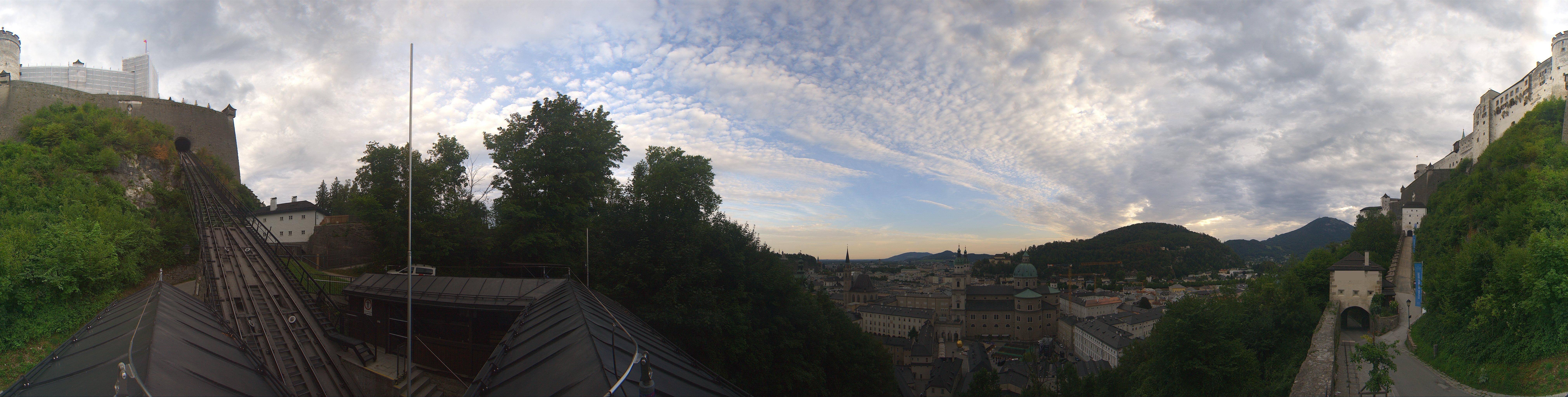 Archiv Foto Webcam Panorama Salzburg Festungsbahn