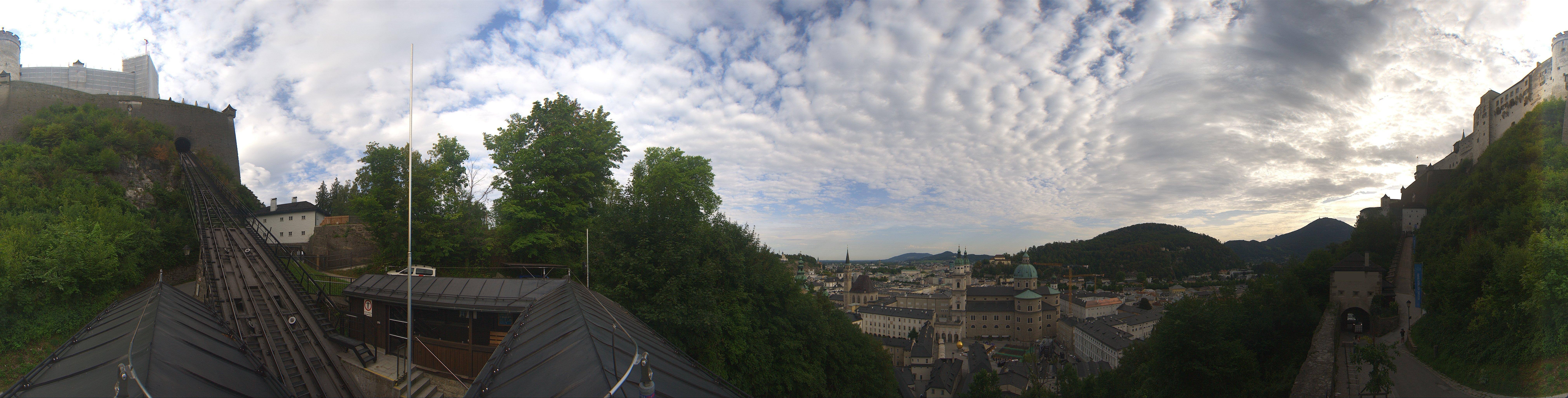 Archiv Foto Webcam Panorama Salzburg Festungsbahn