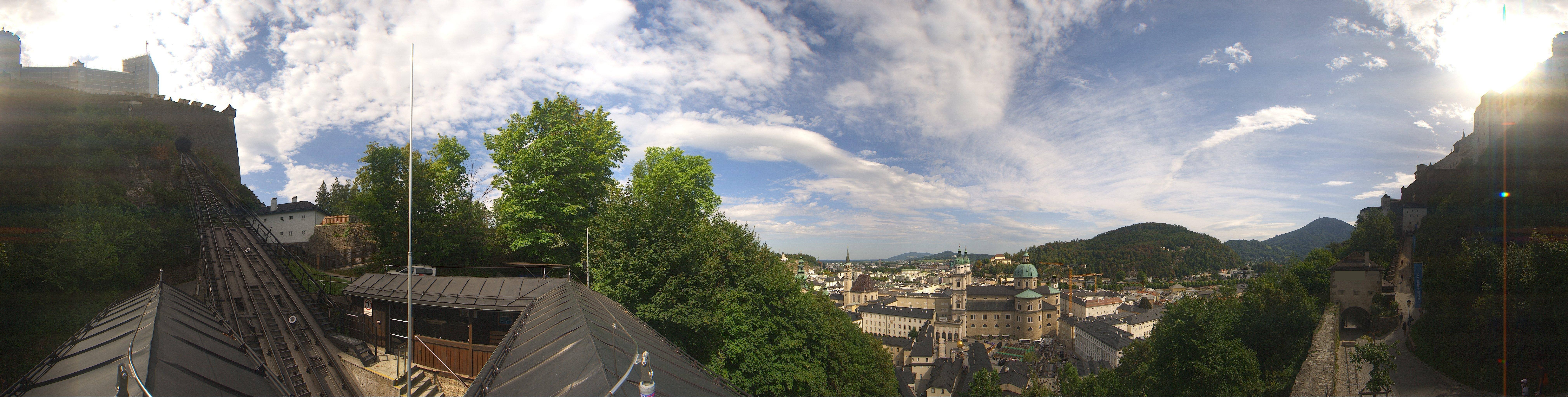 Archiv Foto Webcam Panorama Salzburg Festungsbahn