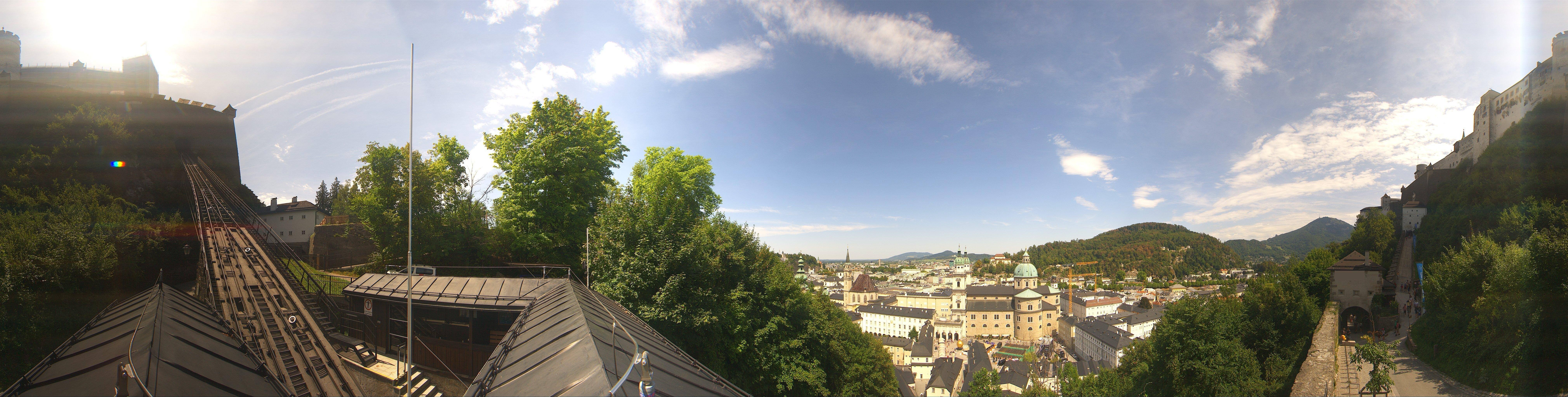 Archiv Foto Webcam Panorama Salzburg Festungsbahn