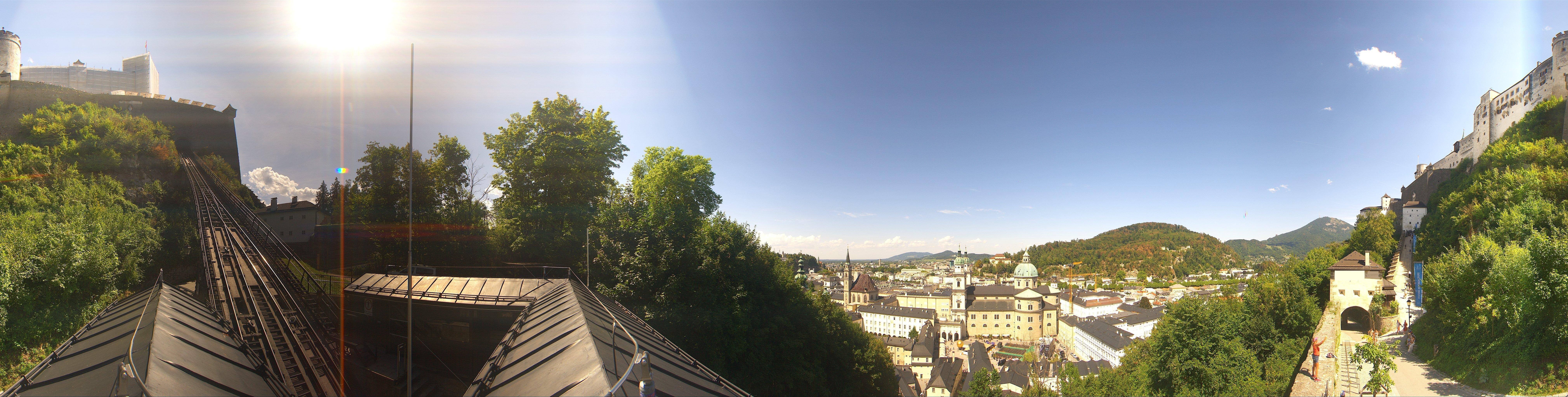 Archiv Foto Webcam Panorama Salzburg Festungsbahn