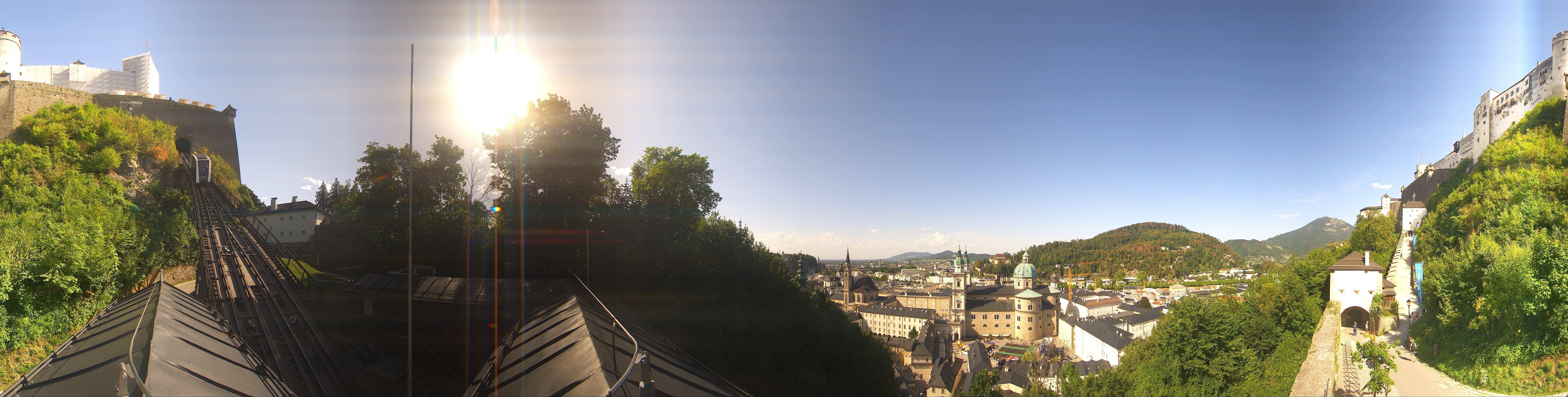 Archiv Foto Webcam Panorama Salzburg Festungsbahn