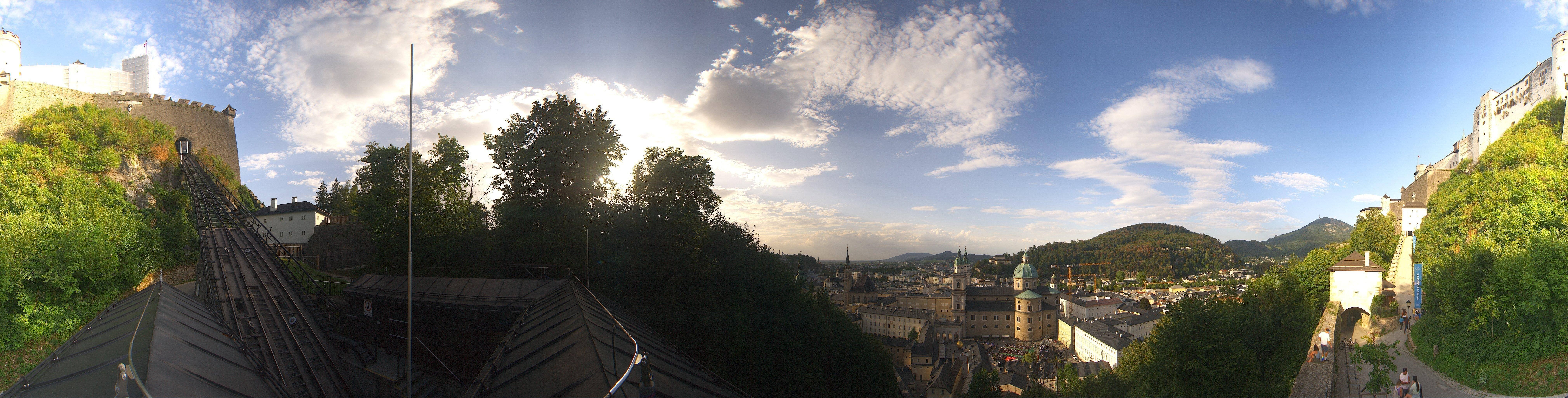 Archiv Foto Webcam Panorama Salzburg Festungsbahn