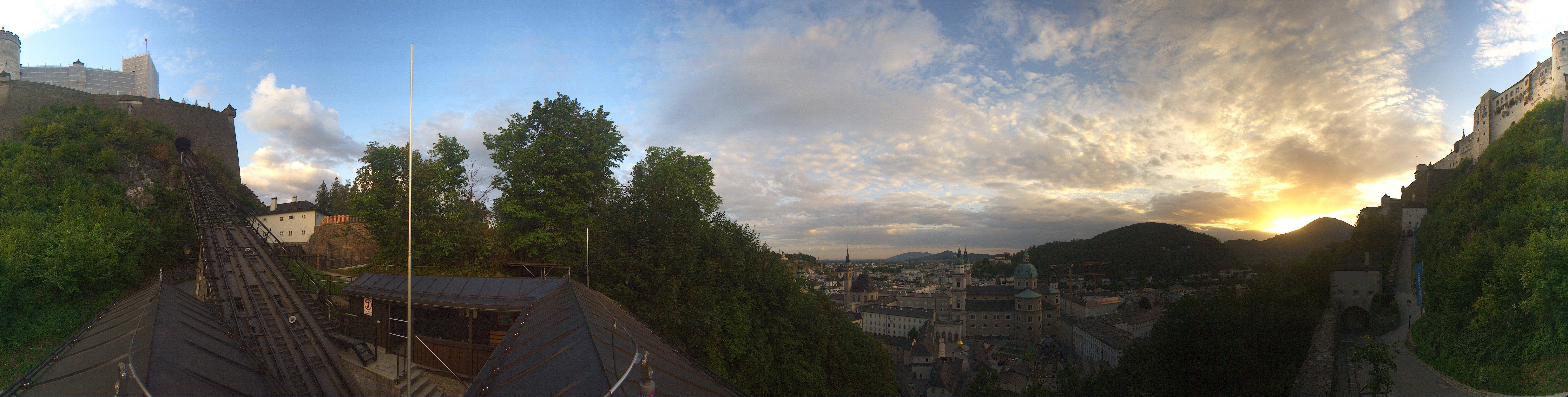 Archiv Foto Webcam Panorama Salzburg Festungsbahn