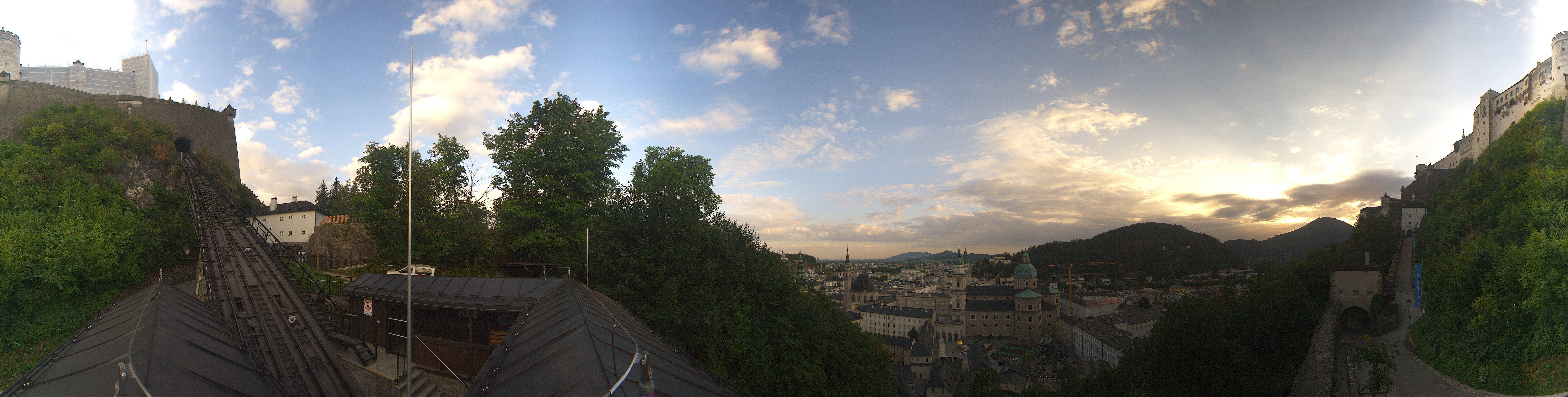 Archiv Foto Webcam Panorama Salzburg Festungsbahn