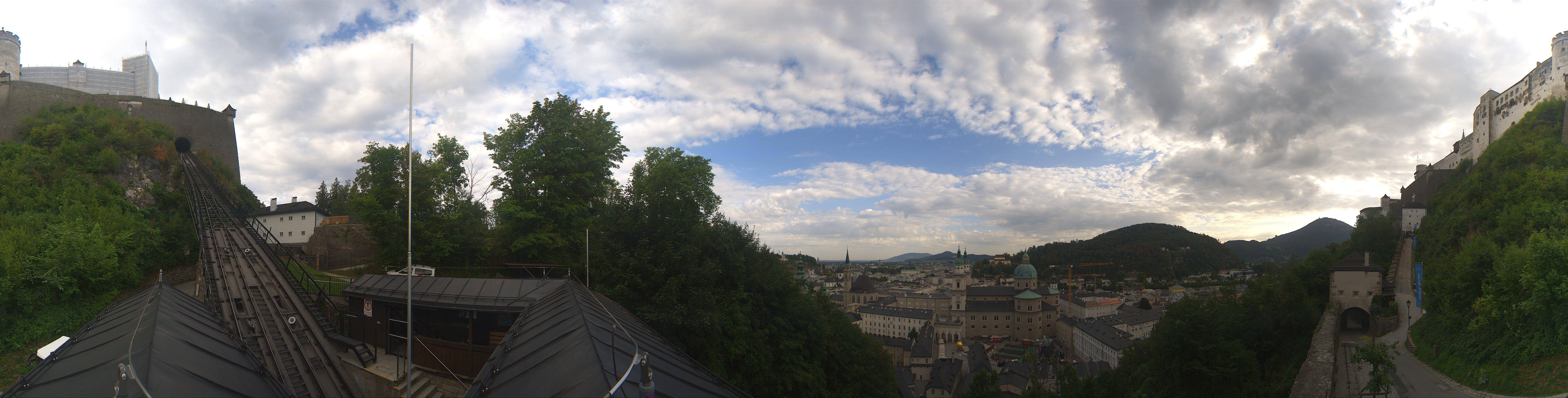 Archiv Foto Webcam Panorama Salzburg Festungsbahn