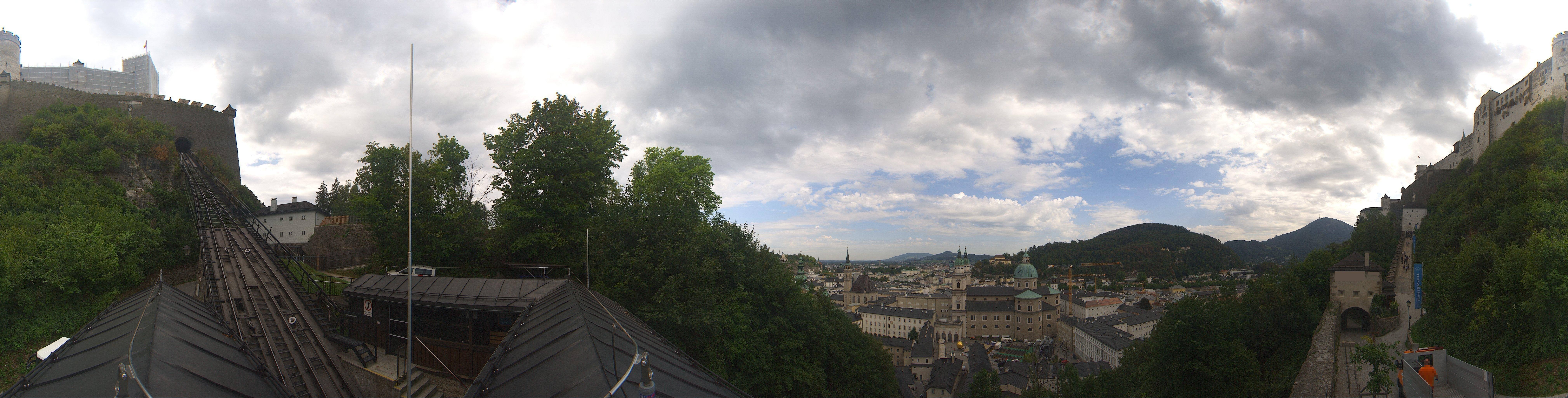 Archiv Foto Webcam Panorama Salzburg Festungsbahn