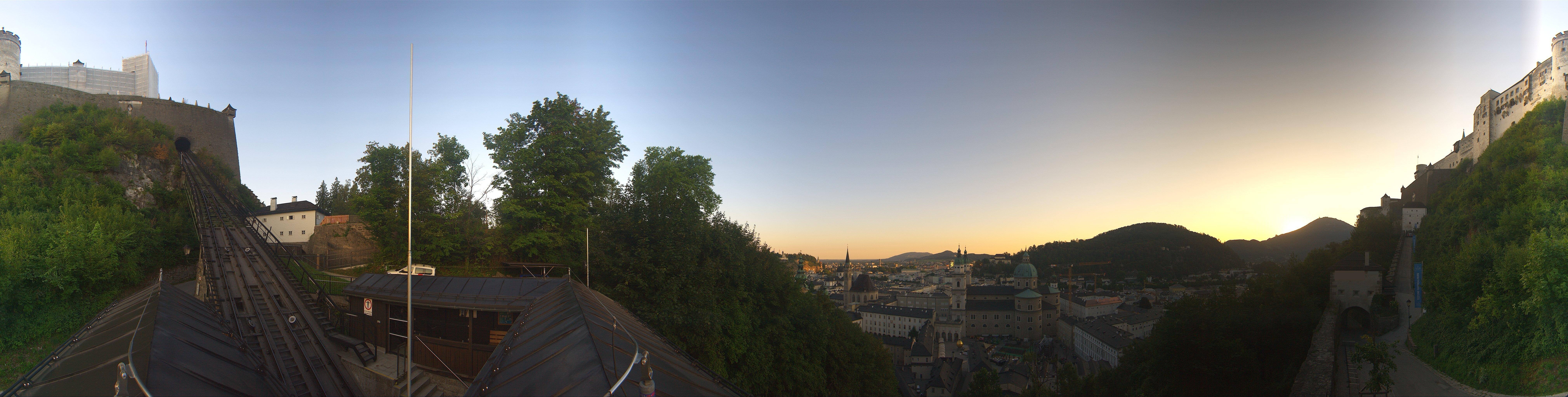 Archiv Foto Webcam Panorama Salzburg Festungsbahn