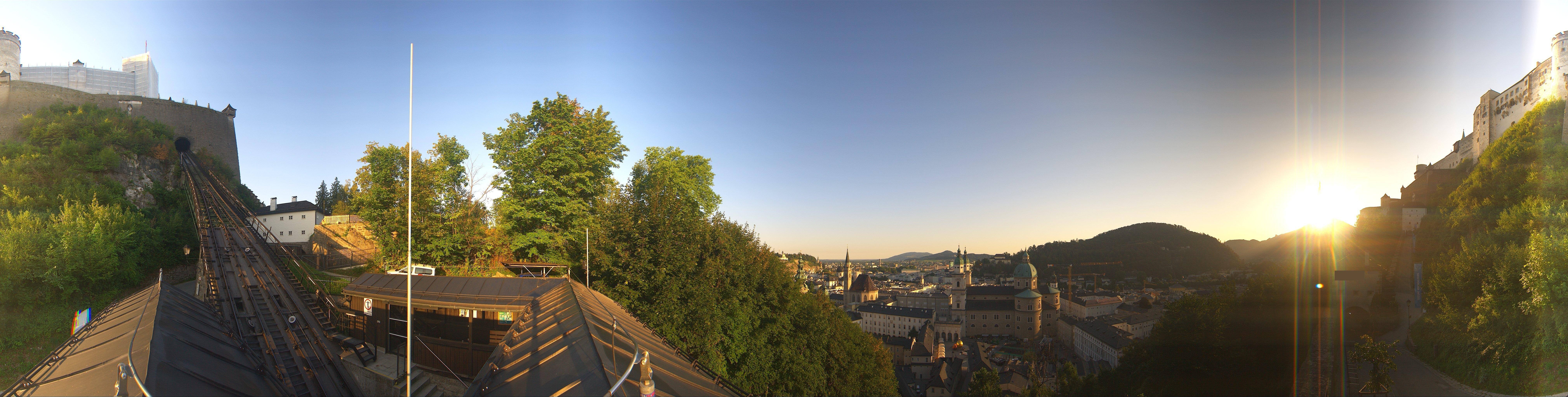 Archiv Foto Webcam Panorama Salzburg Festungsbahn