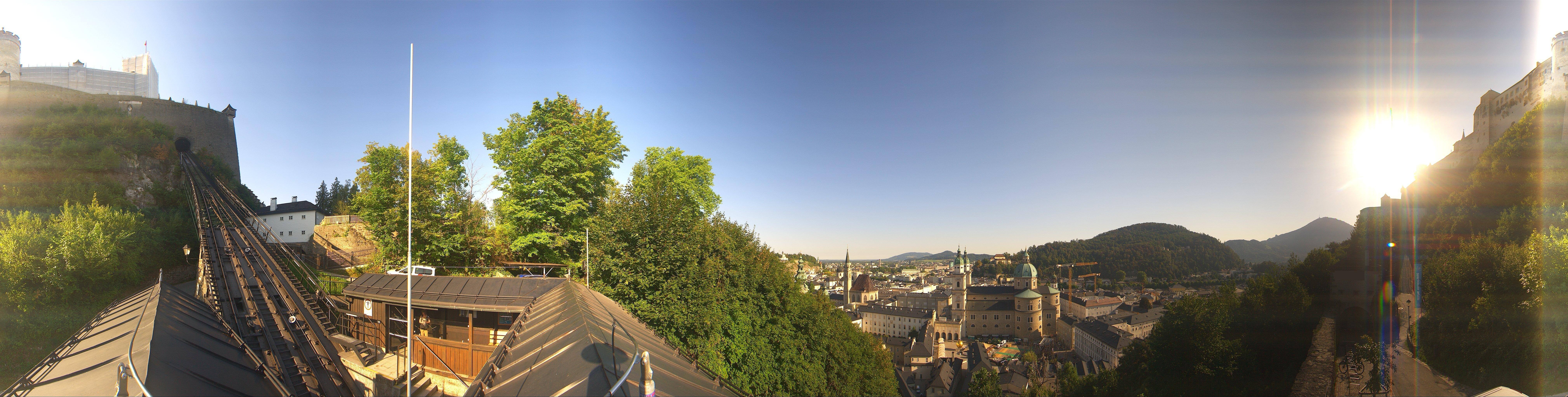 Archiv Foto Webcam Panorama Salzburg Festungsbahn