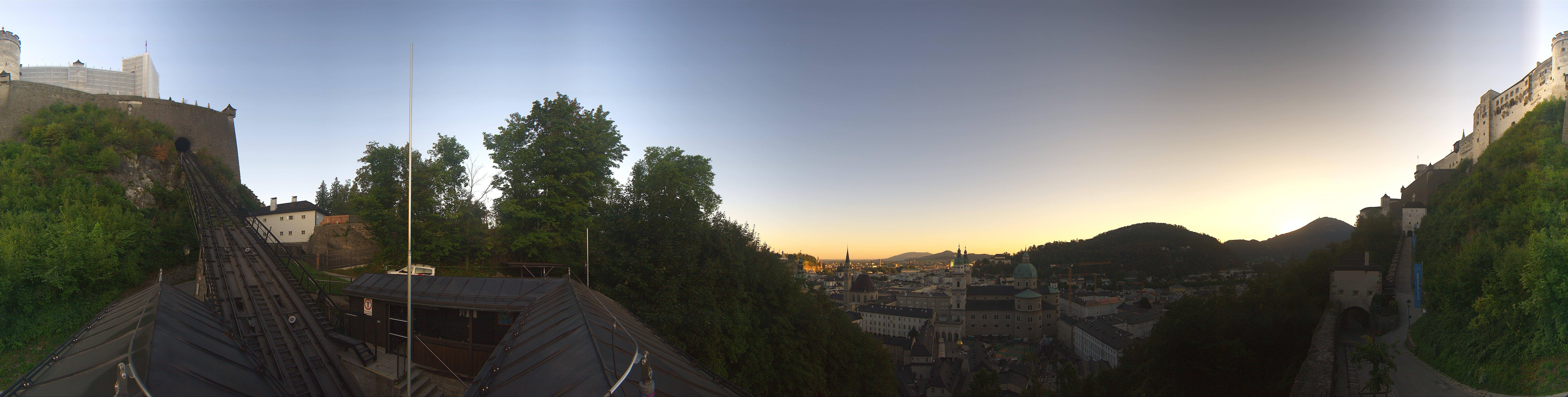 Archiv Foto Webcam Panorama Salzburg Festungsbahn