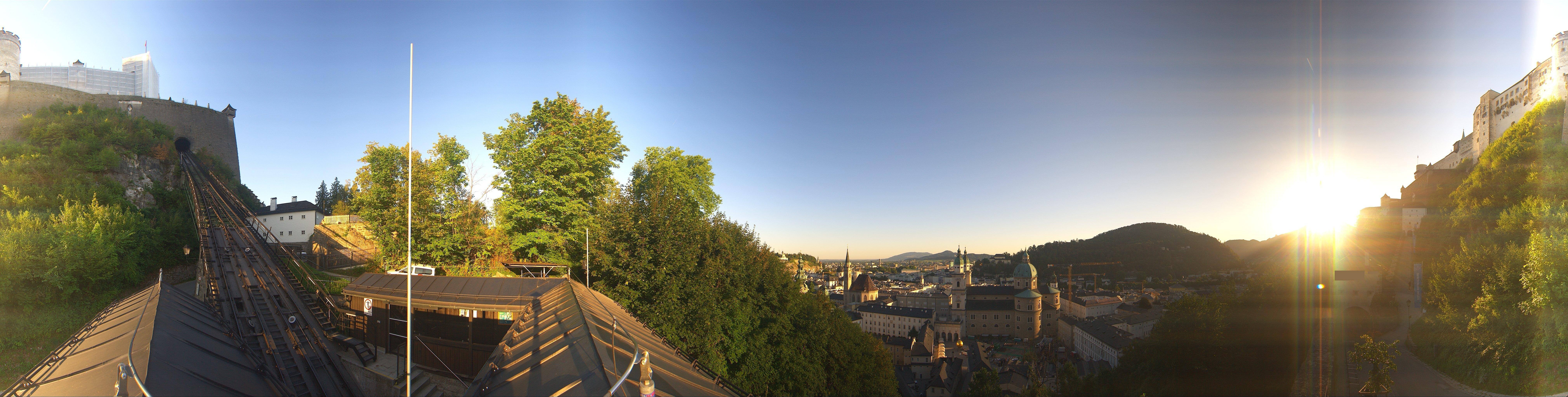 Archiv Foto Webcam Panorama Salzburg Festungsbahn