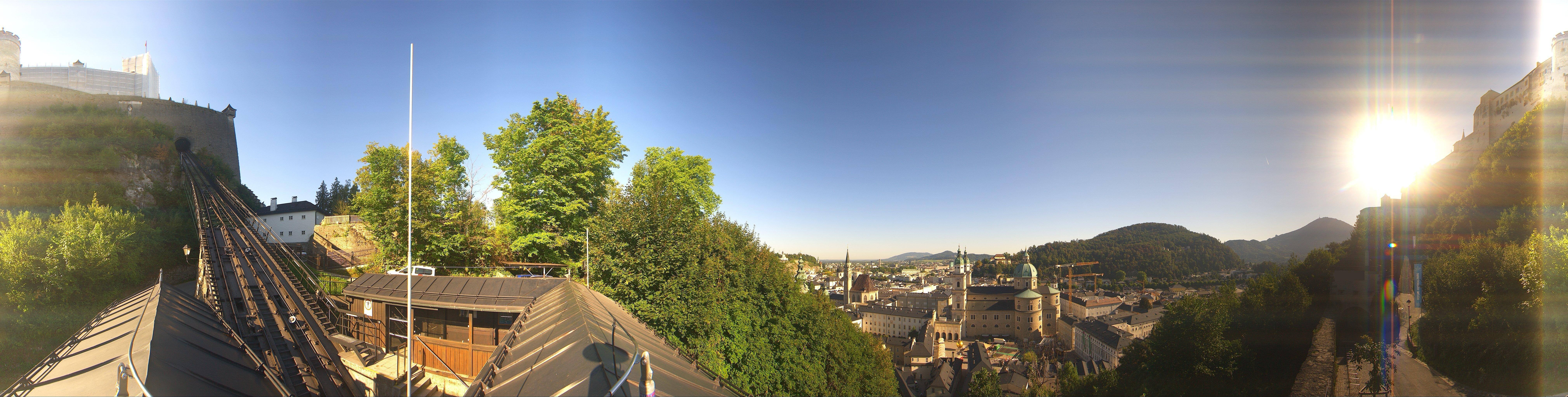 Archiv Foto Webcam Panorama Salzburg Festungsbahn