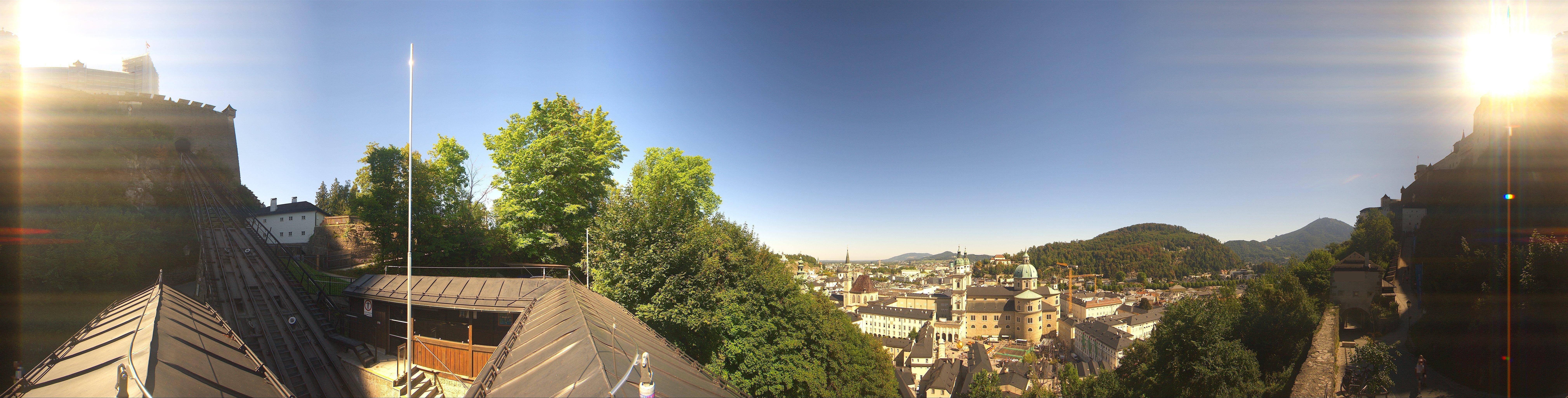 Archiv Foto Webcam Panorama Salzburg Festungsbahn