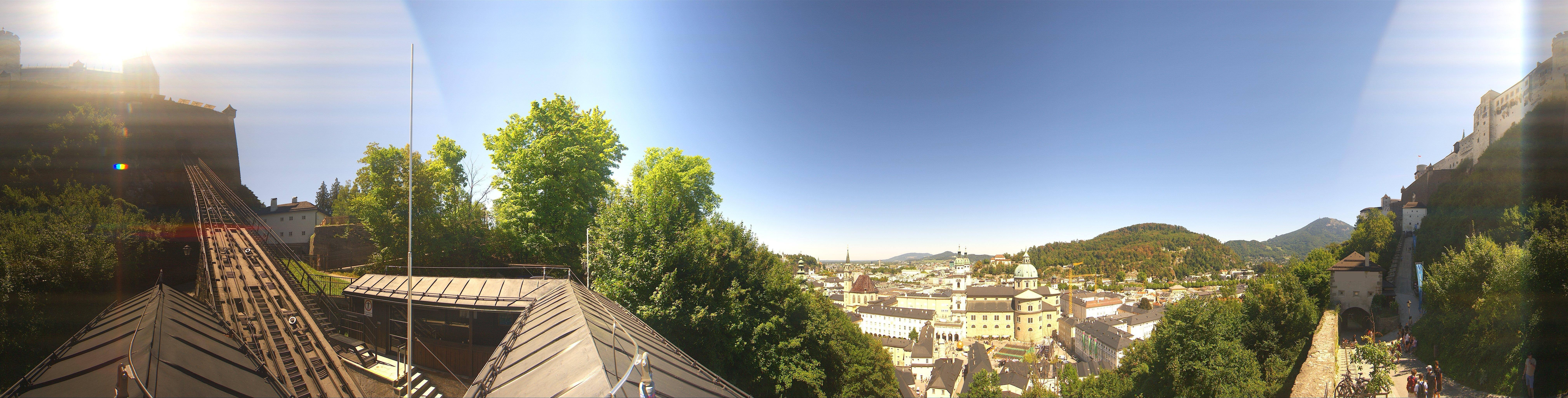 Archiv Foto Webcam Panorama Salzburg Festungsbahn