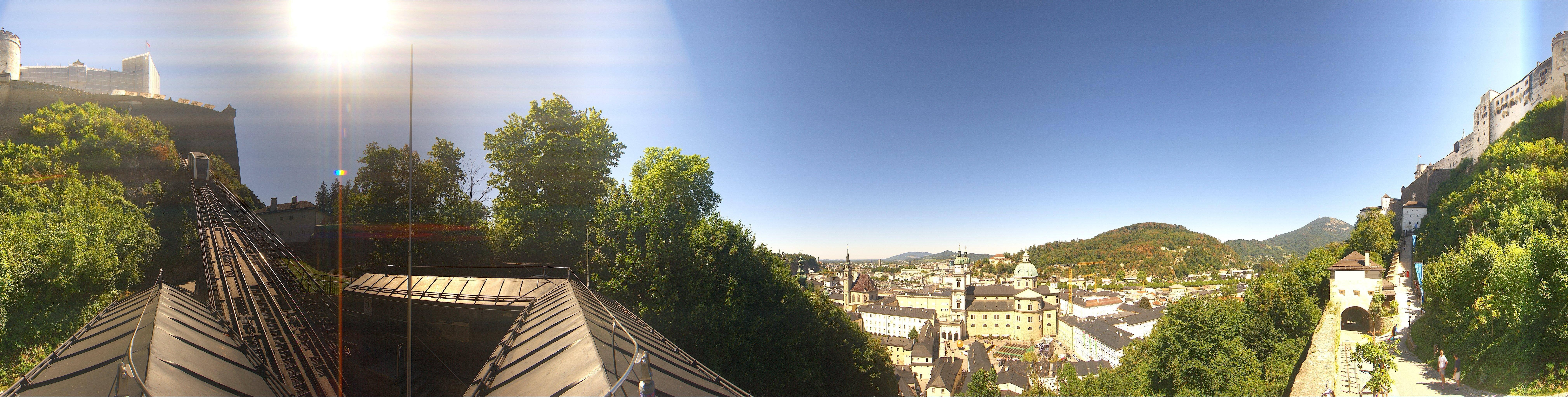 Archiv Foto Webcam Panorama Salzburg Festungsbahn