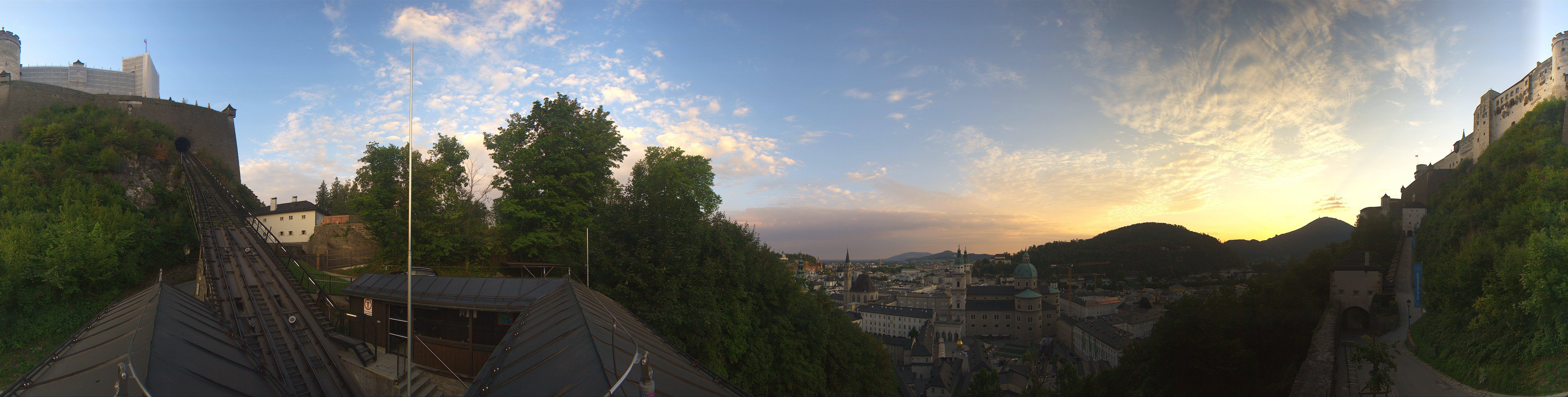 Archiv Foto Webcam Panorama Salzburg Festungsbahn