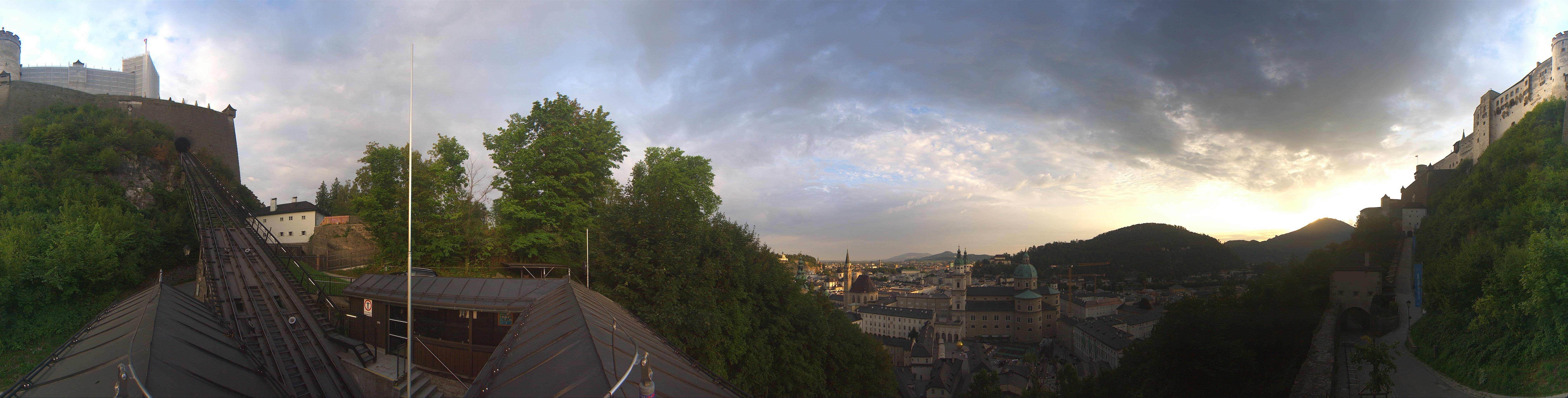 Archiv Foto Webcam Panorama Salzburg Festungsbahn