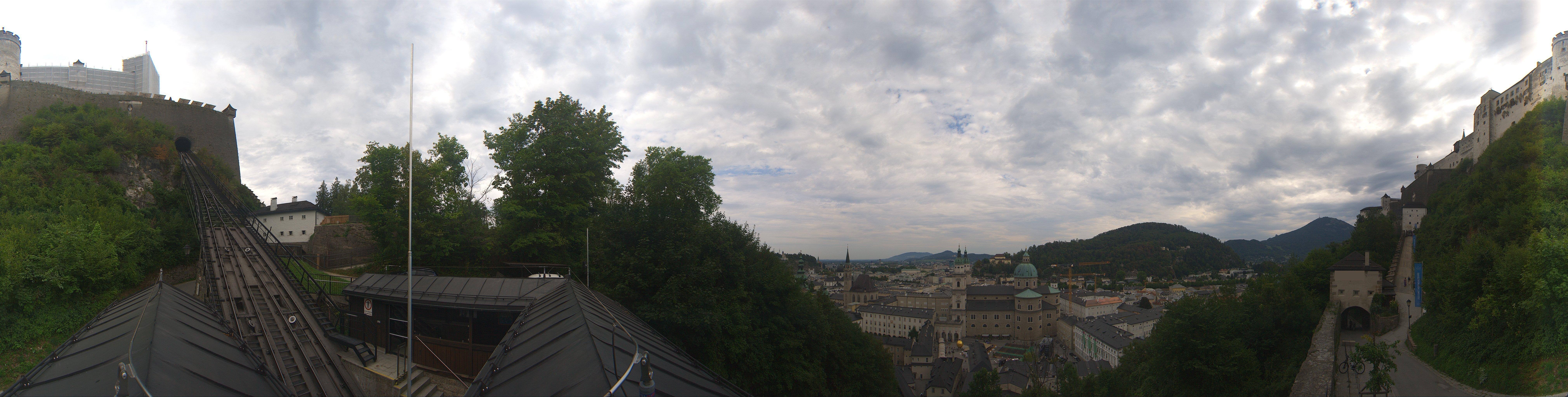 Archiv Foto Webcam Panorama Salzburg Festungsbahn