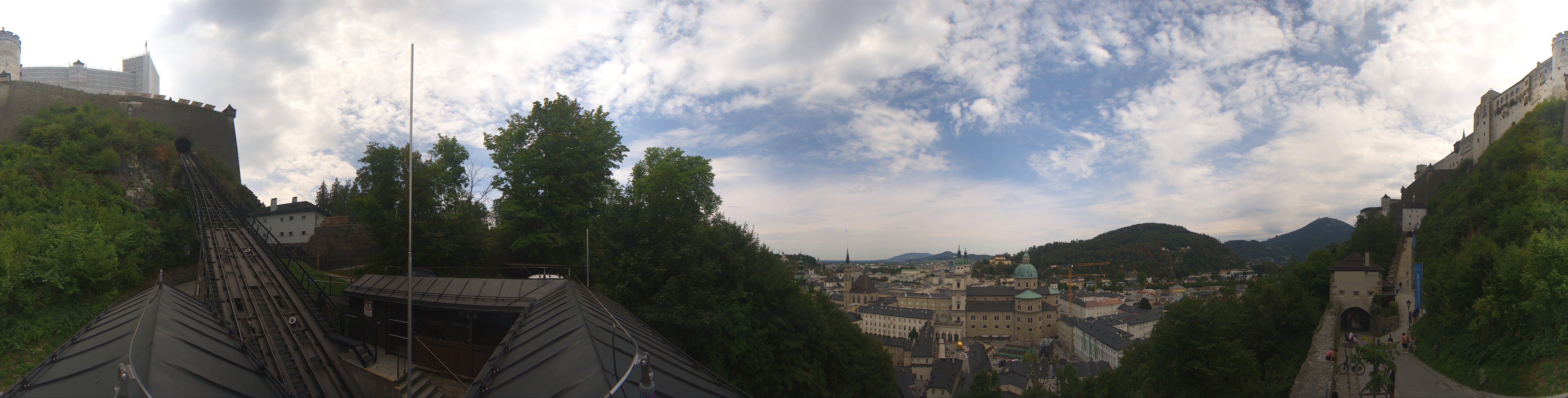 Archiv Foto Webcam Panorama Salzburg Festungsbahn