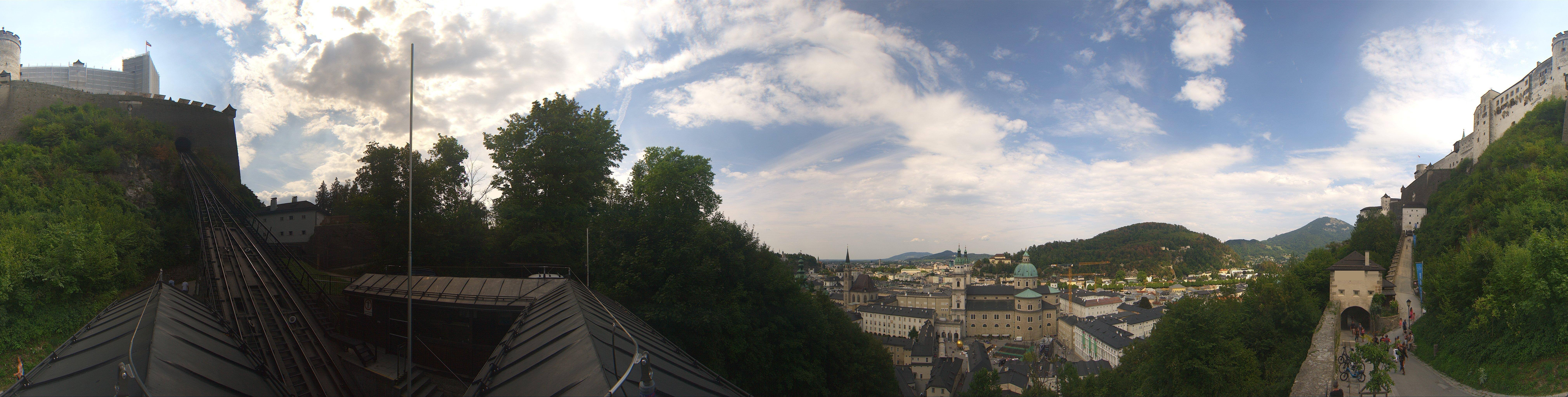 Archiv Foto Webcam Panorama Salzburg Festungsbahn